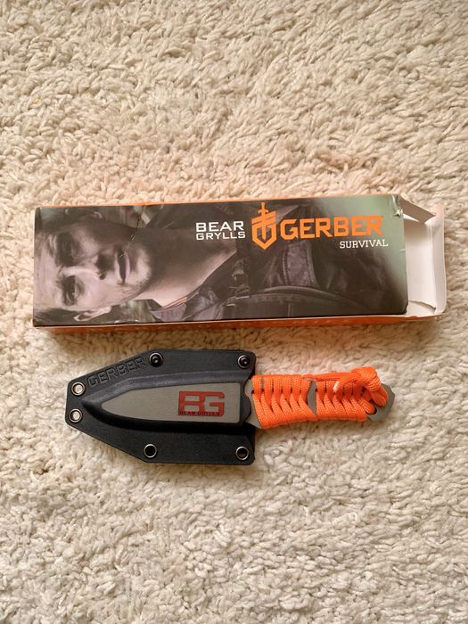Bear Grylls Gerber Nóż survival paracord Nowy w opakowaniu na prezent