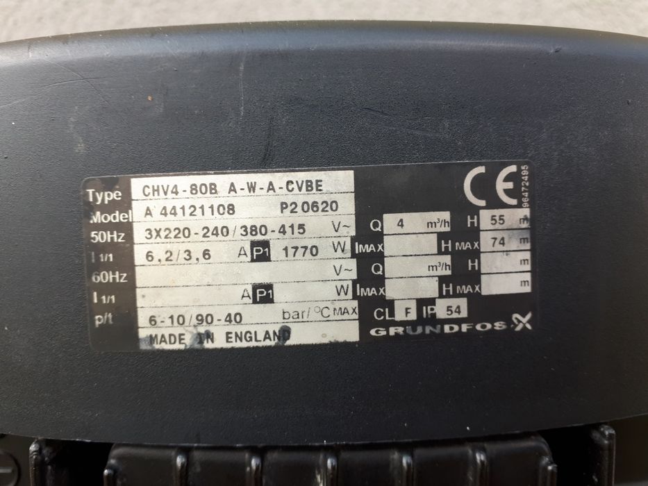 grundfos pompa CHV4-80B