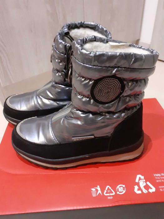 Buty zimowe kozaki śniegowce dziewczęce numer 31