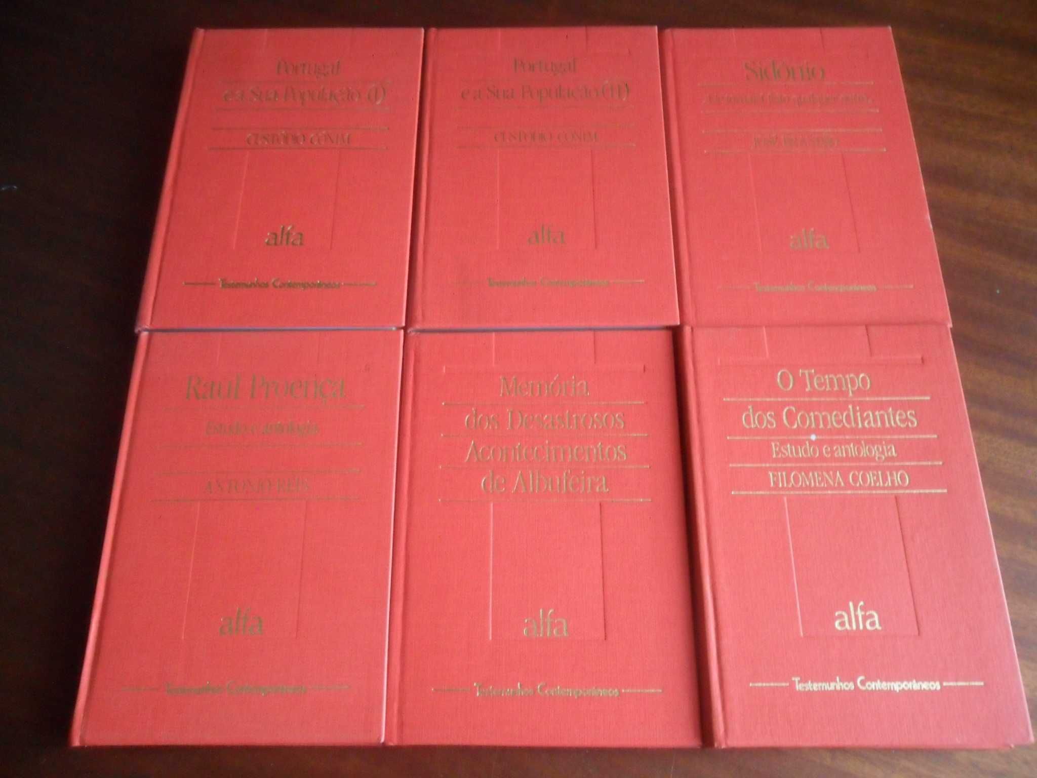 "Coleção Testemunhos Contemporâneos" - 21 Volumes de Vários Autores