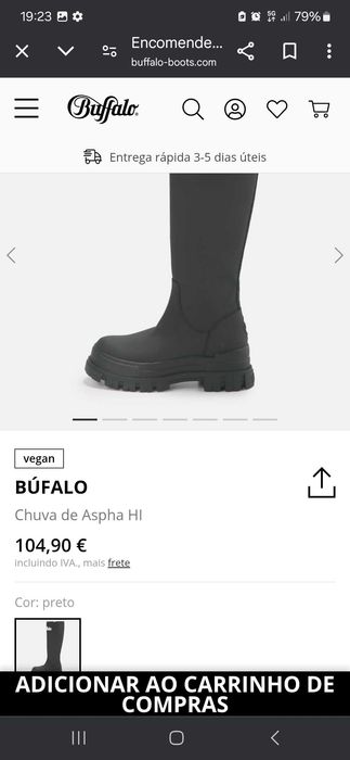 Botas cano búfalo nr 37