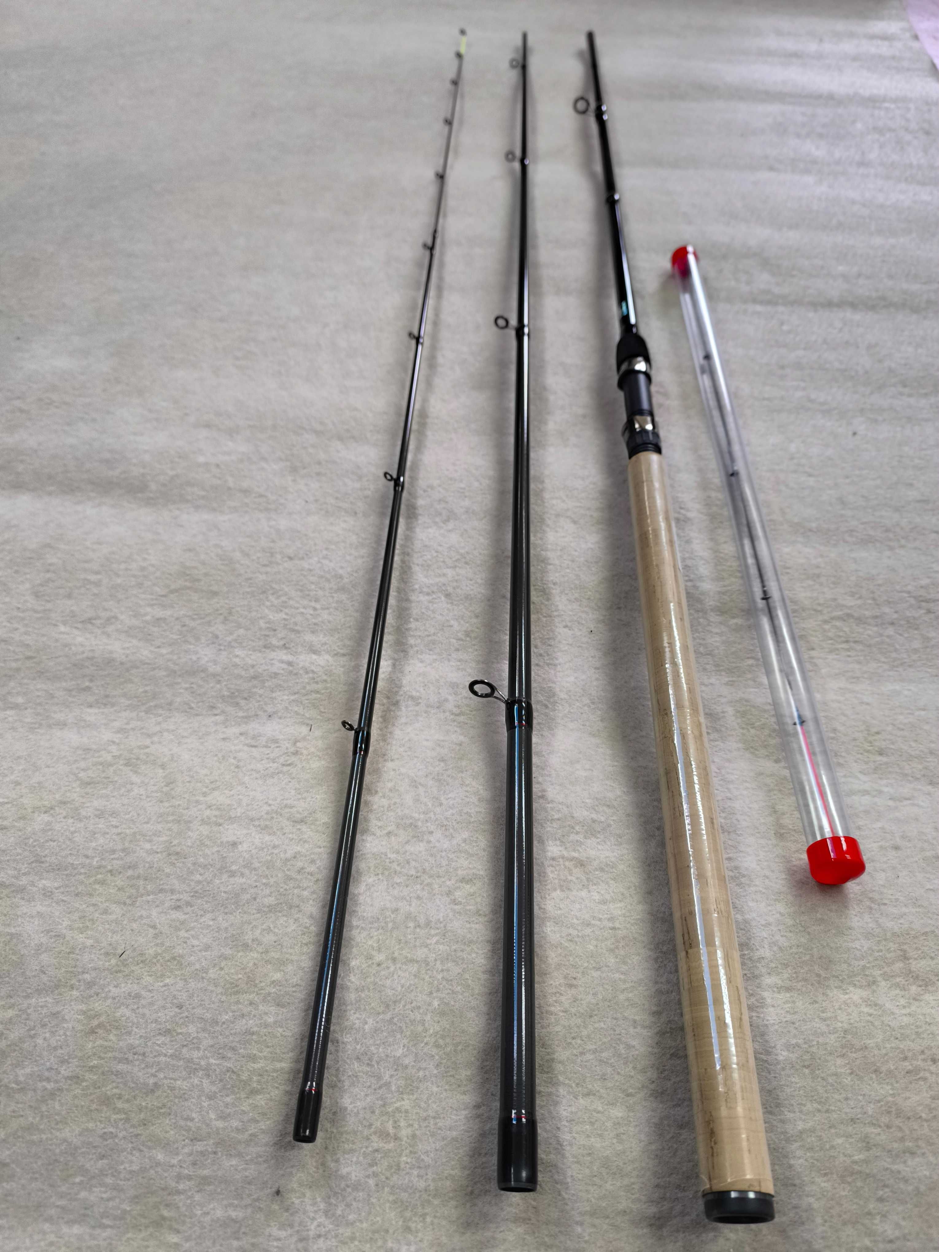 Zestaw Wędka feeder 360 master + Kołowrotek wolny bieg + żyłka 500m
