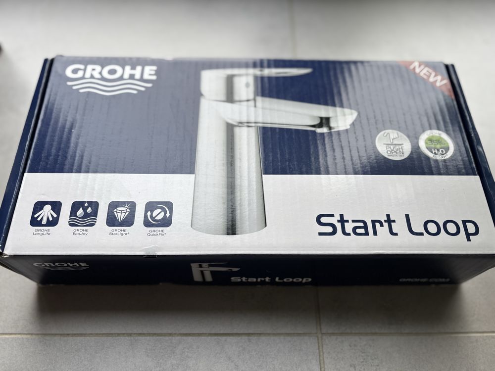 Oryginalny system Klik-Klak do baterii umywalkowej Grohe Start Loop