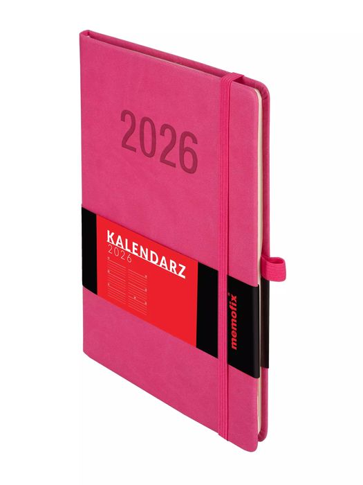 Kalendarz 2026 Memofix A5 TDW różowy. Antra kalendarze. Nowy Produkt