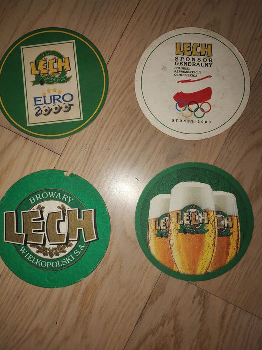 LECH birofilistyka - kolekcjonerskie podkładki pod lokal kufel