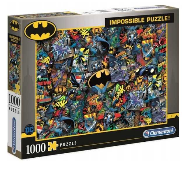 CLEMENTONI 39575 puzzle 1000 elementów IMPOSSIBLE BATMAN