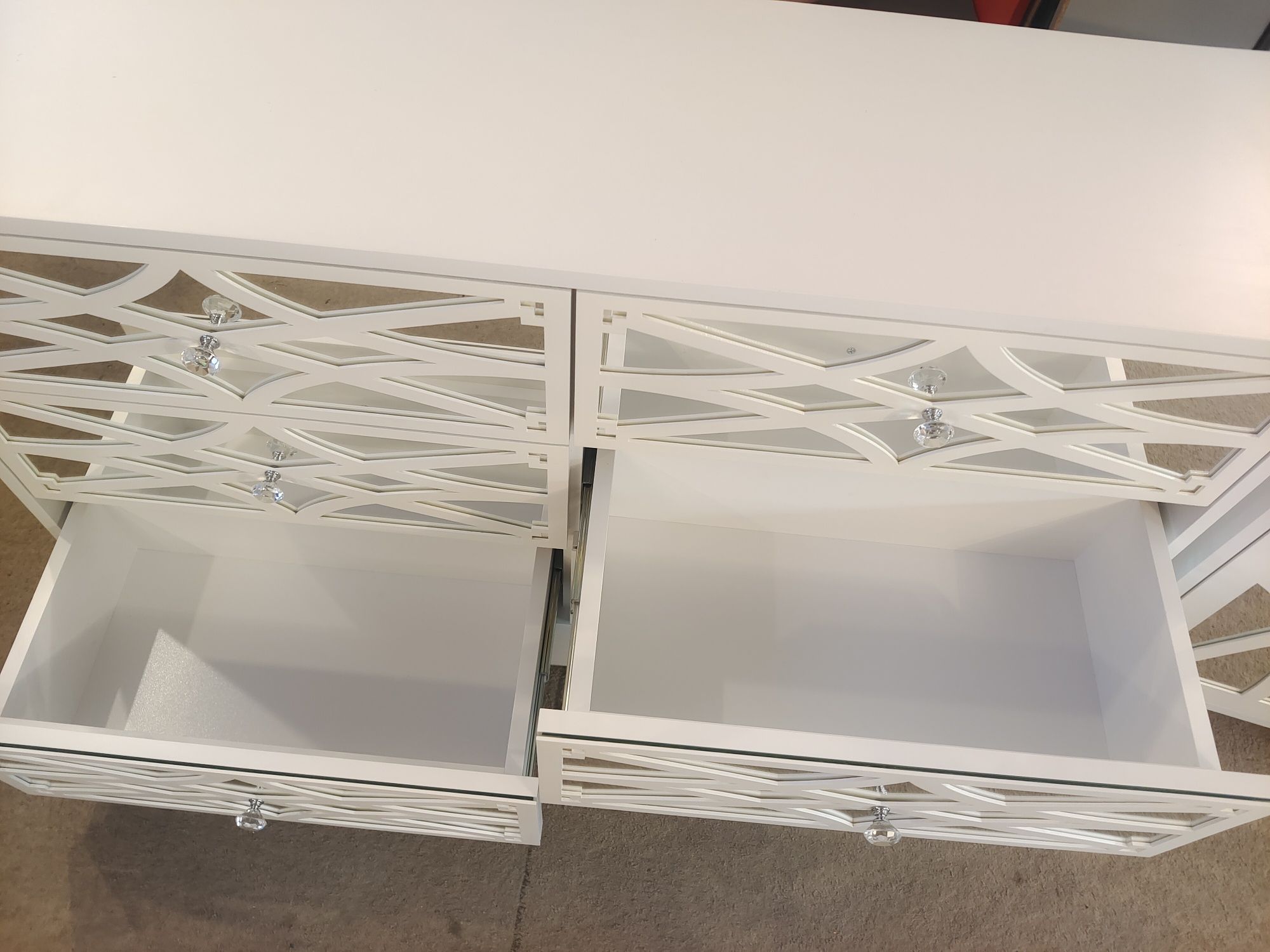 Zestaw 4 mebli do sypialni, salonu, lustra,ornamenty