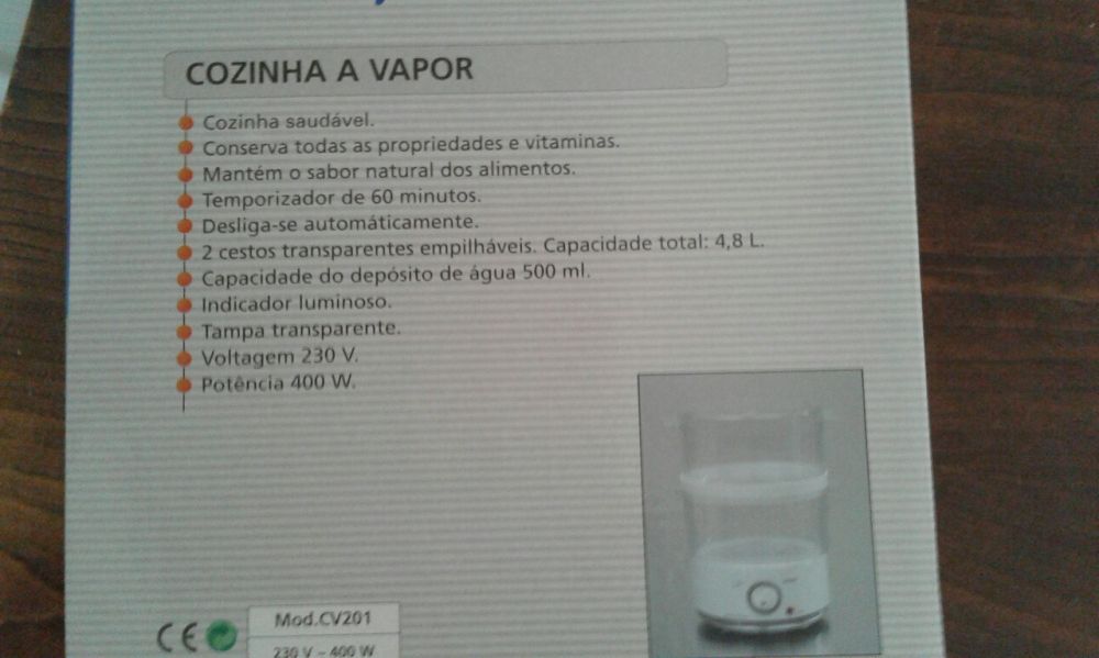 Cozinha a vapor ainda embalado