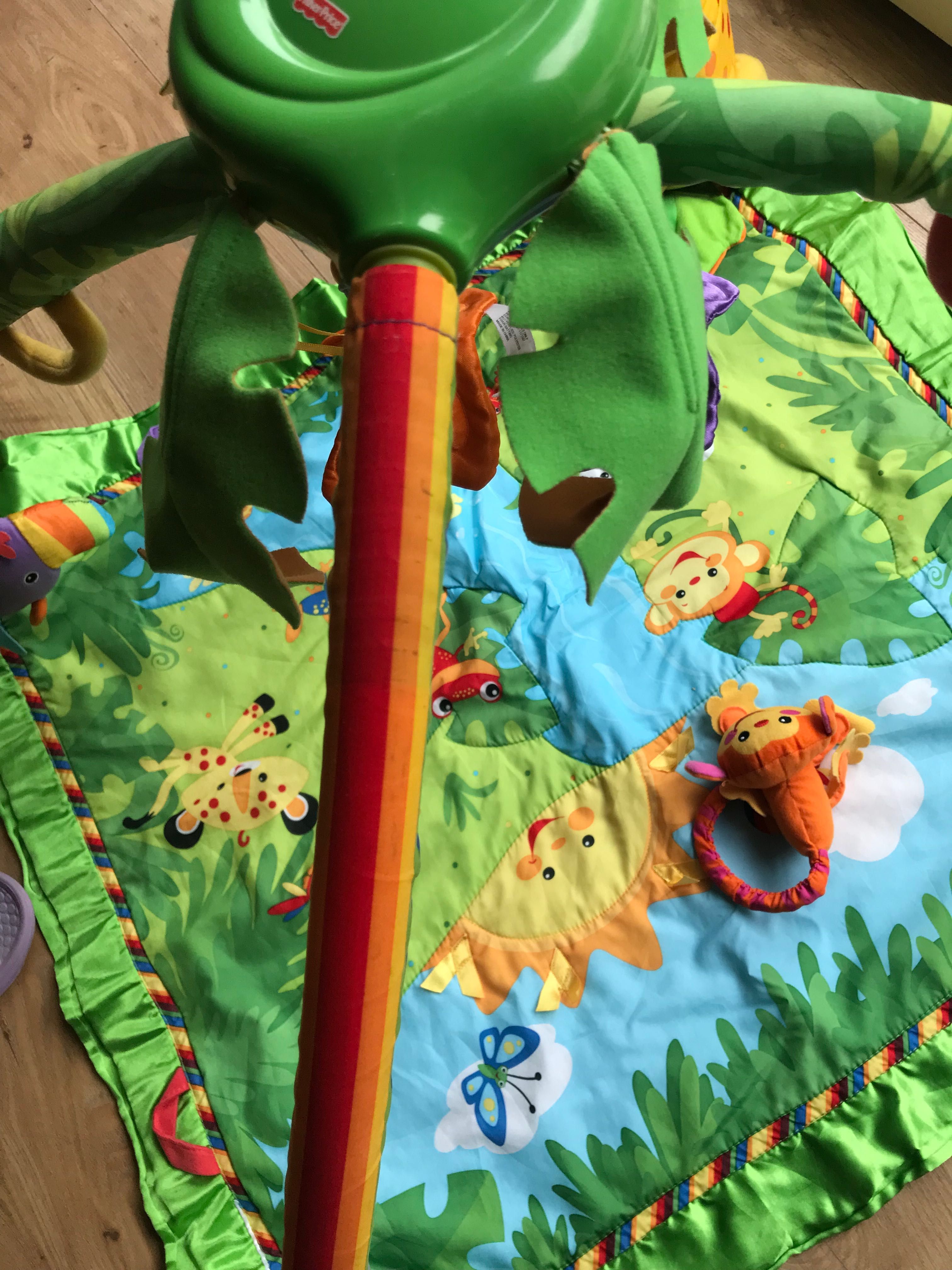 Mata edukacyjna rainforest Fisher Price Zyrafa las tropikalny