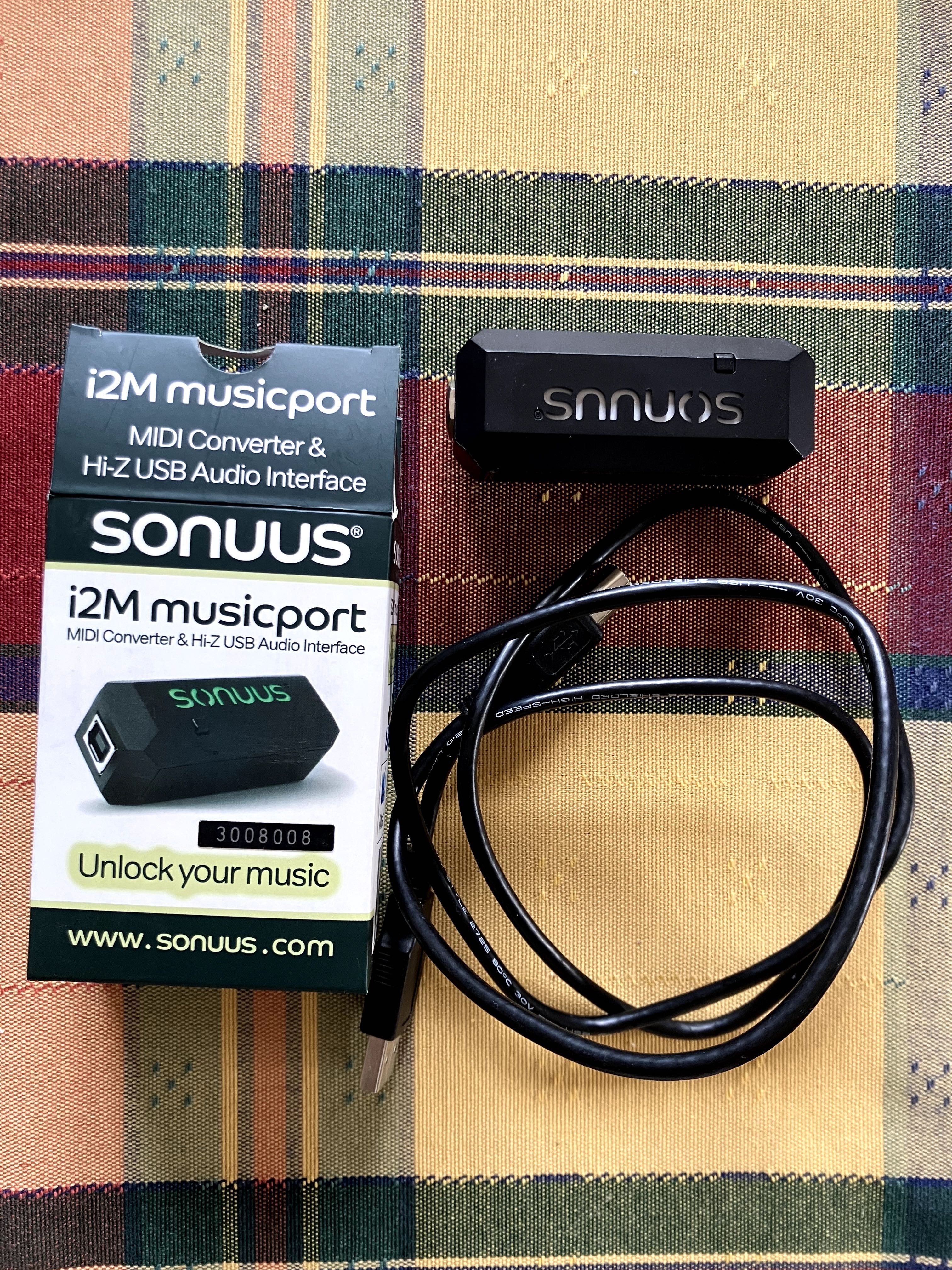 Sonuus i2M Musicport to konwerter MIDI & Hi-Z USB Audio Interface
