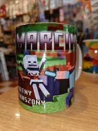 Kubek z imieniem Marcin, Minecraft, upominek dla Marcina, nowy