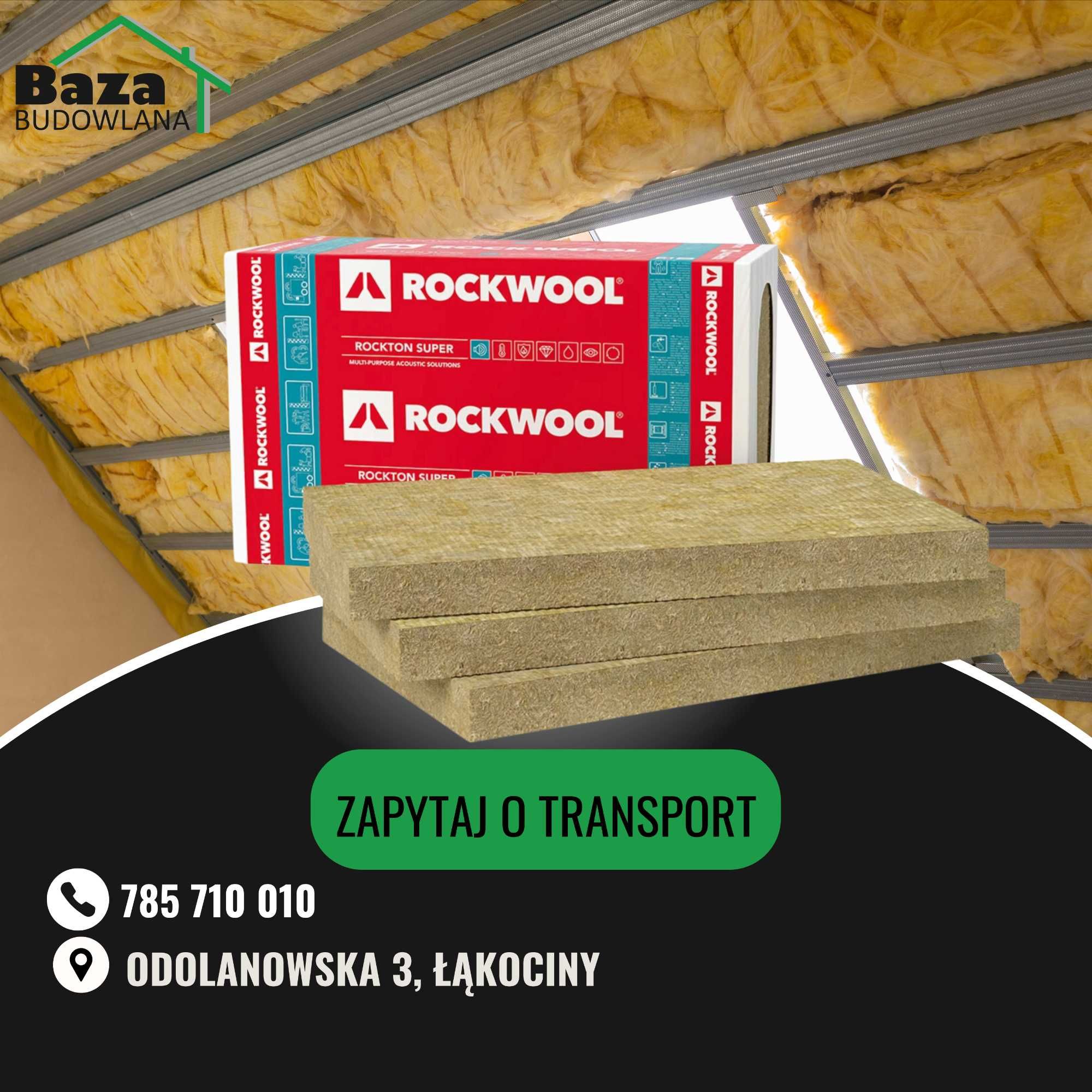 Wełna mineralna Rockwool ROCKTON 035 10cm Ostrów Krotoszyn Milicz