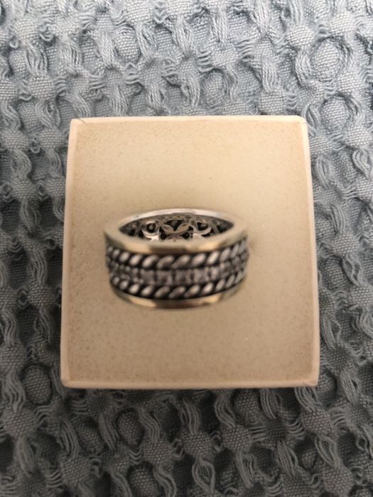Anel de prata com dourado