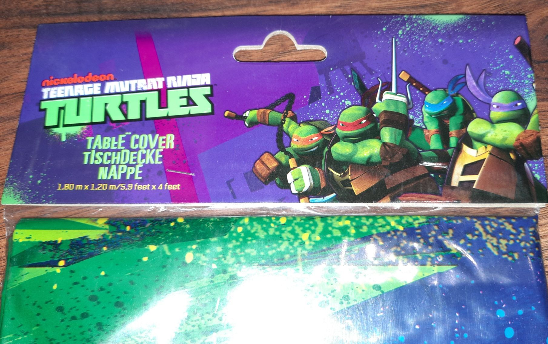 TMNT. Wojownicze żółwie ninja imprezowy obrus. NOWY.