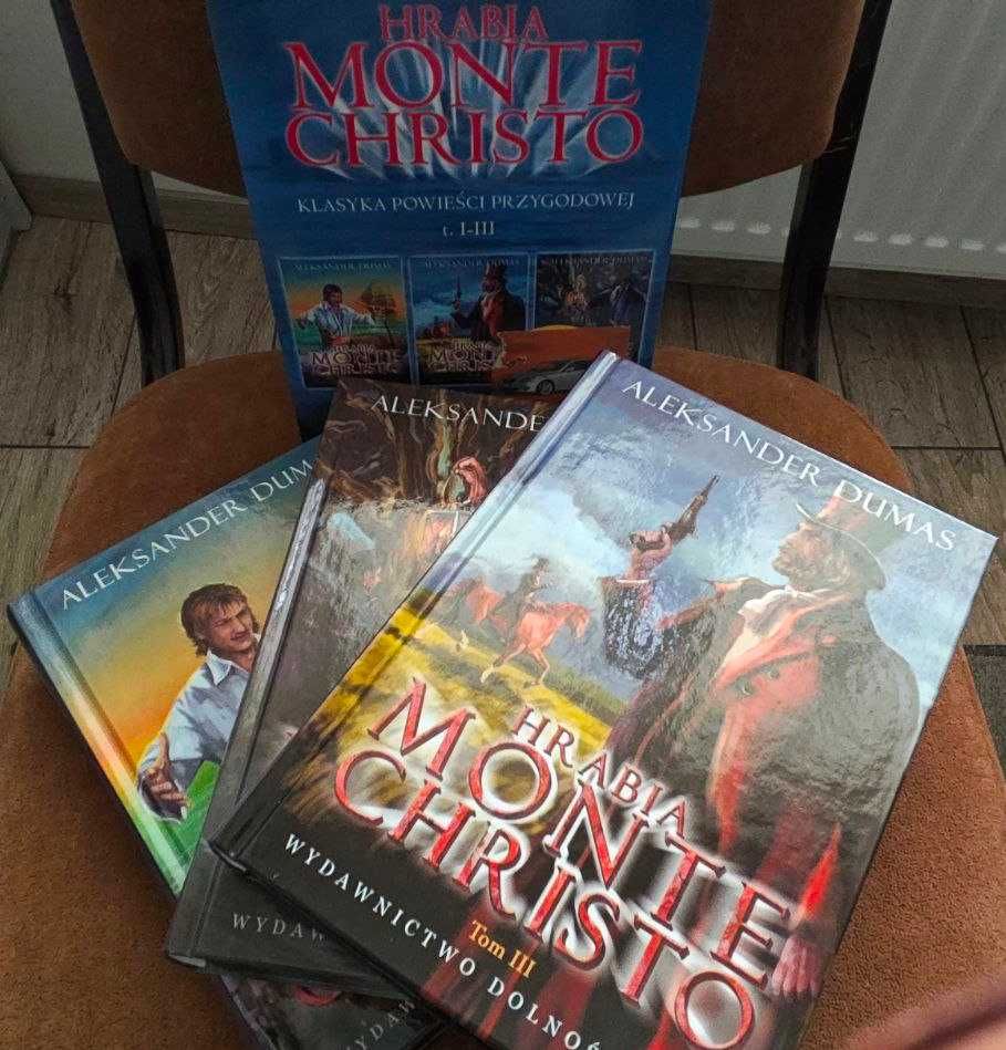 Hrabia Monte Christo - Dumas t. 1-3 w etui Wyd. Dolnośląskie NOWE