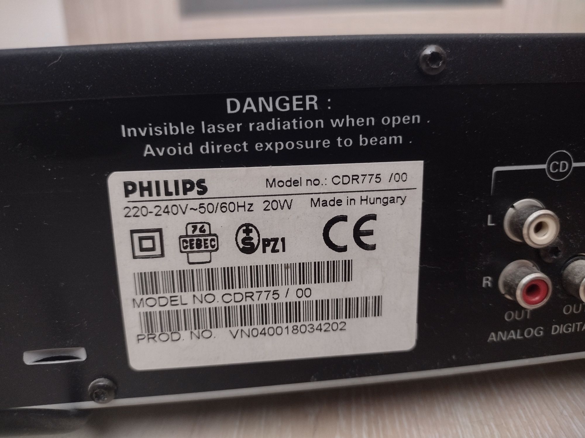 Philips CDR775 Audio Recorder - Dual Deck / Duble Speed / High Speed/