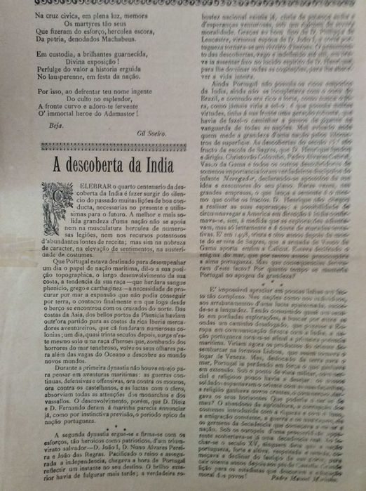 Revista Catholica. Homenagem ao immortal Navegante... 1898. Rara