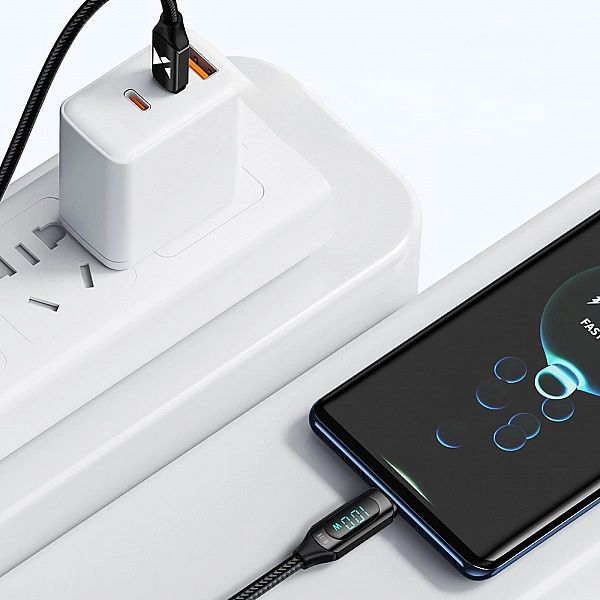 Kabel Wozinsky Wuccc2 Usb-c - Usb-c Pd 100w 5a 480Mb/s 2m - czarny