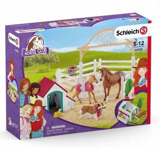 Horse Club Goście Hannah Z Suczką Ruby, Schleich