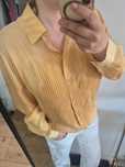 Koszula damska jedwabna pomarańczowa elegancka wygodna oversize 44/XXL
