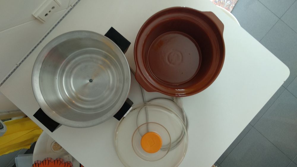 Panela elétrica de cozedura lenta design retro