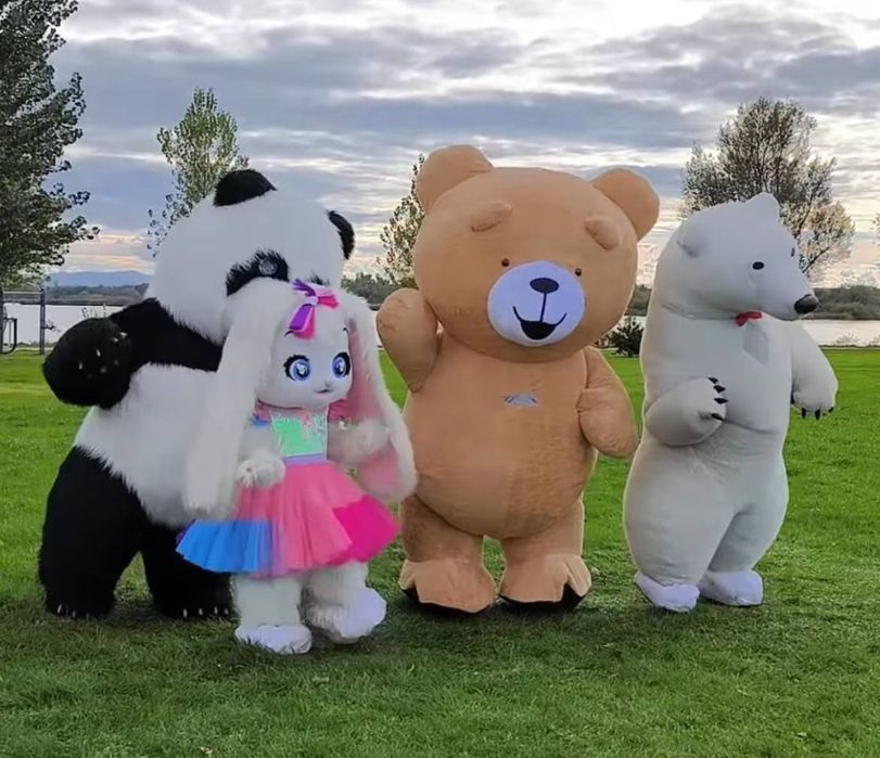 Привітання з Днем Народження. Аніматори. Зайка, Теді, Стіч, Панда