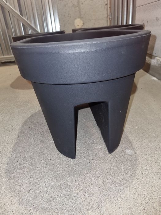Donica Balkonowa Duża Antracytowa  4sztuki