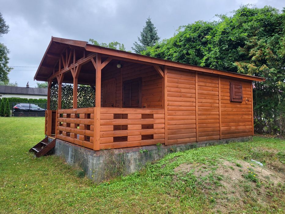 Domek letniskowy całoroczny 2 letni ocieplony i wyposażony