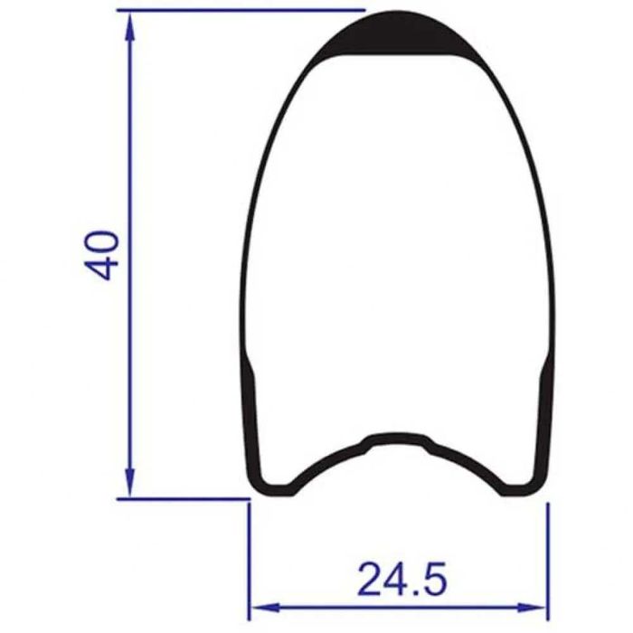 Rodas Vision Metron 40 carbon tubular