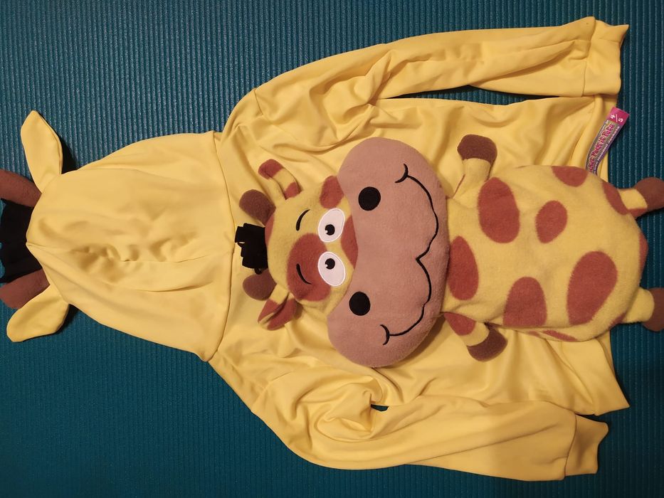 Strój maskotka żyrafa, Haloween, karnawał 

Bluza z kapturem żyrafką i