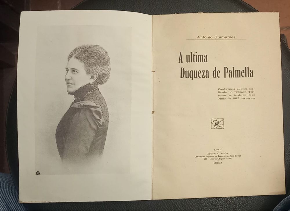 "A Ultima Duquesa de Palmella" por Antonio Guimarães 1912