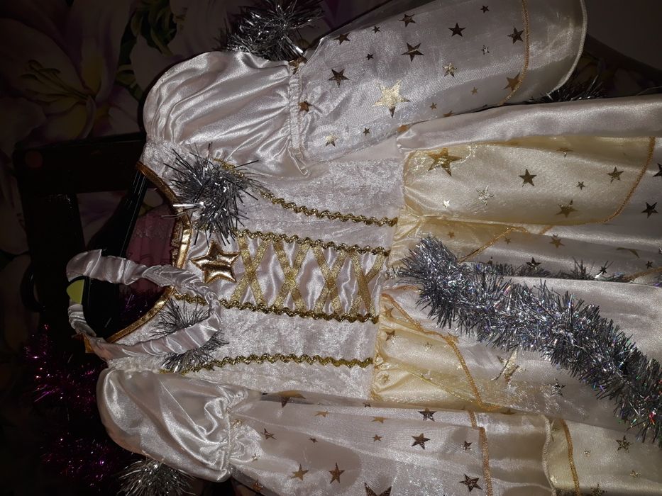 Платье снежинка. Платье фея.