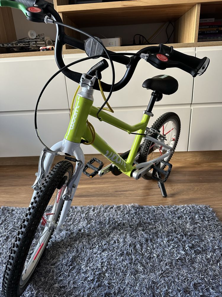 Rower Woom 3 Lime limonkowy 16” stan bdb, gwarancja