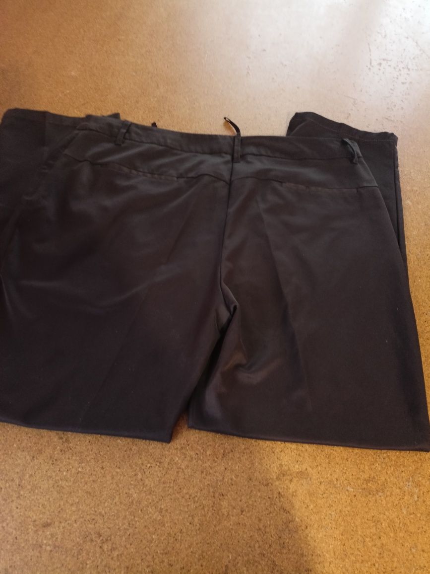 Spodnie bawełniane czekoladowy brąz 42/44  XL