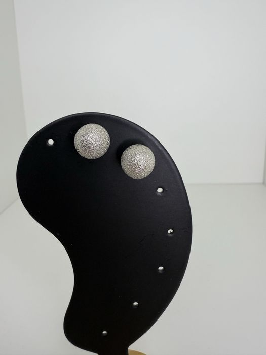 Kolczyki kulki srebrny kolor kulek