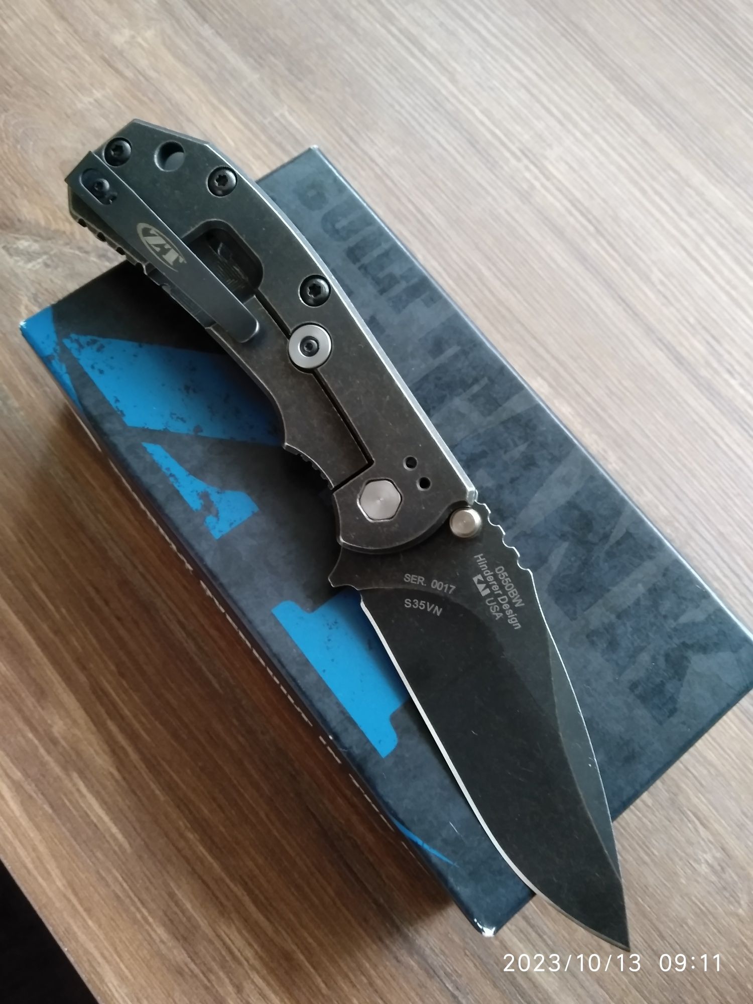 Нож Zero Tolerance 0550BW S35VN  Hinderer Design.