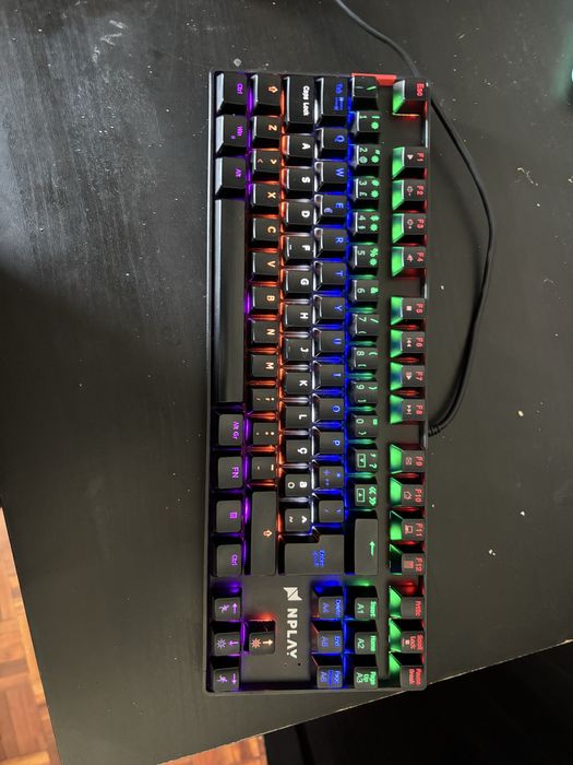 Teclado Mecânico Gamer NPLAY Conquer 1.0 RGB – Switch Blue