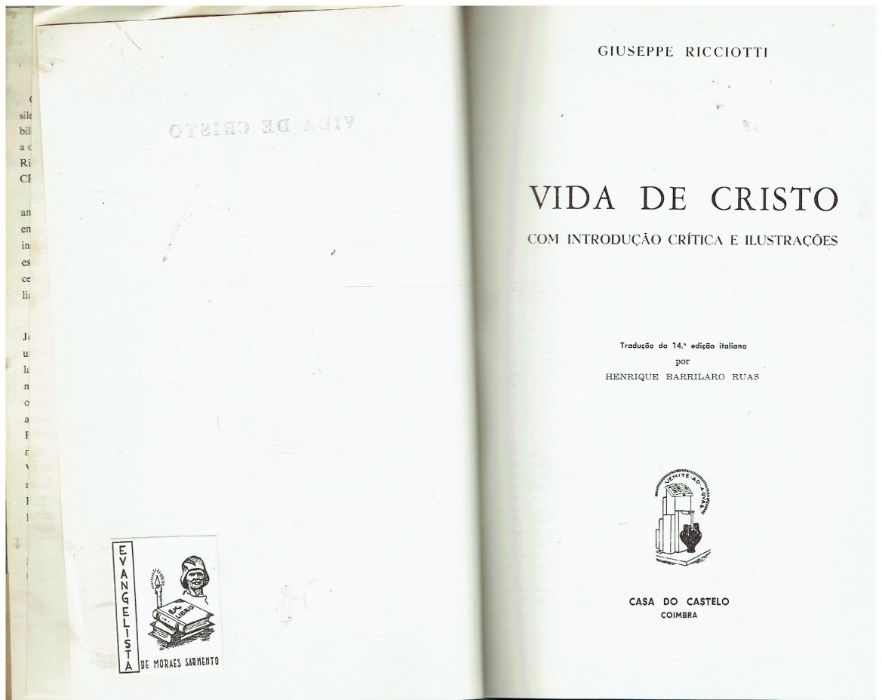6726 Vida De Cristo Com Introdução Crítica E Ilustrações de Giuseppe
