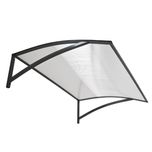 daszek nad drzwi aluminiowy 108cm x 80cm antracyt
