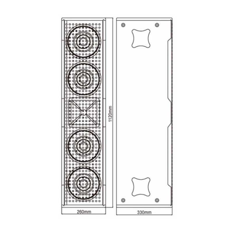 DNA RLX-3300 aktywna kolumna głośnikowa 750W RMS DNA RLX3300 8"x4