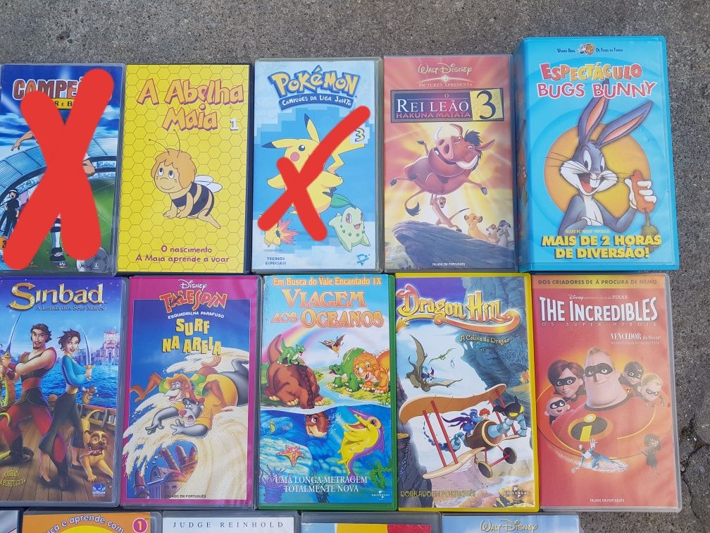 Cassetes vhs bom estado