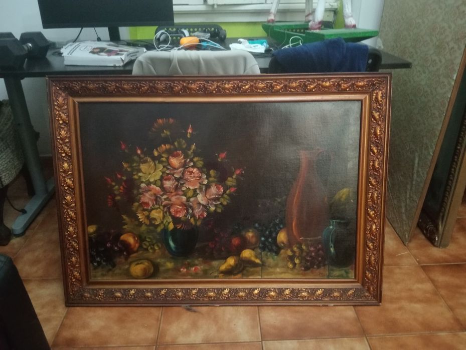 Antigos quadros a óleo