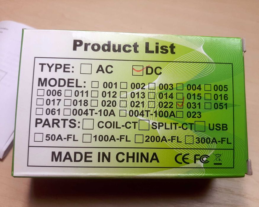 PZEM-031 DC | Цифровий вимірювач постійного струму (DC) | Майже новий