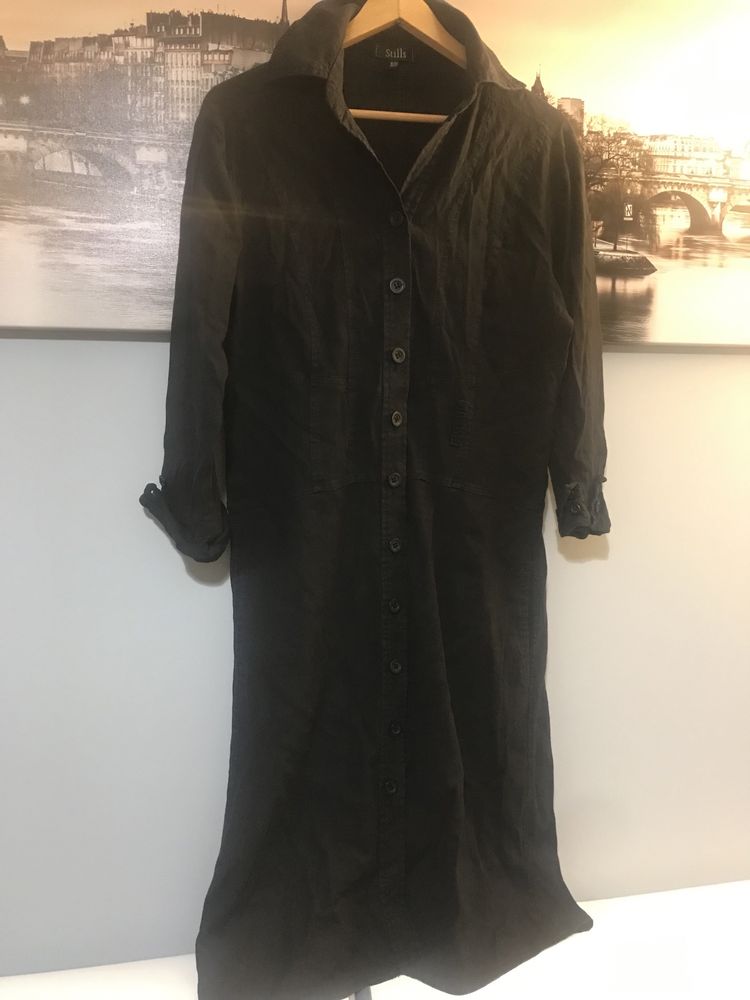 Sukienka czarna z guziczkami M