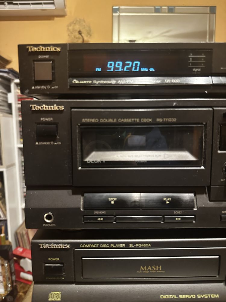 Wieża Technics 4 elementy - SU-VZ320, SL-PG460A, RS-TR232, ST 600
