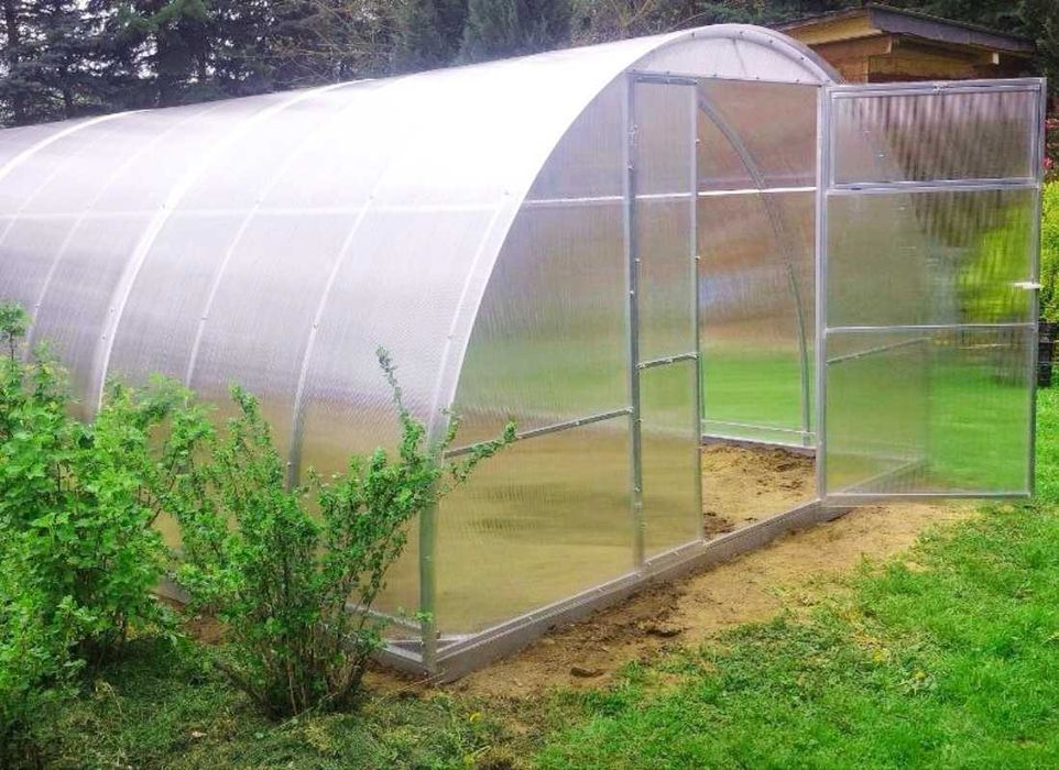 Szklarnia z POLIWĘGLANU 4mm - 3,5x4m, 6m, 8m, 10m, 12m profil 40x20mm