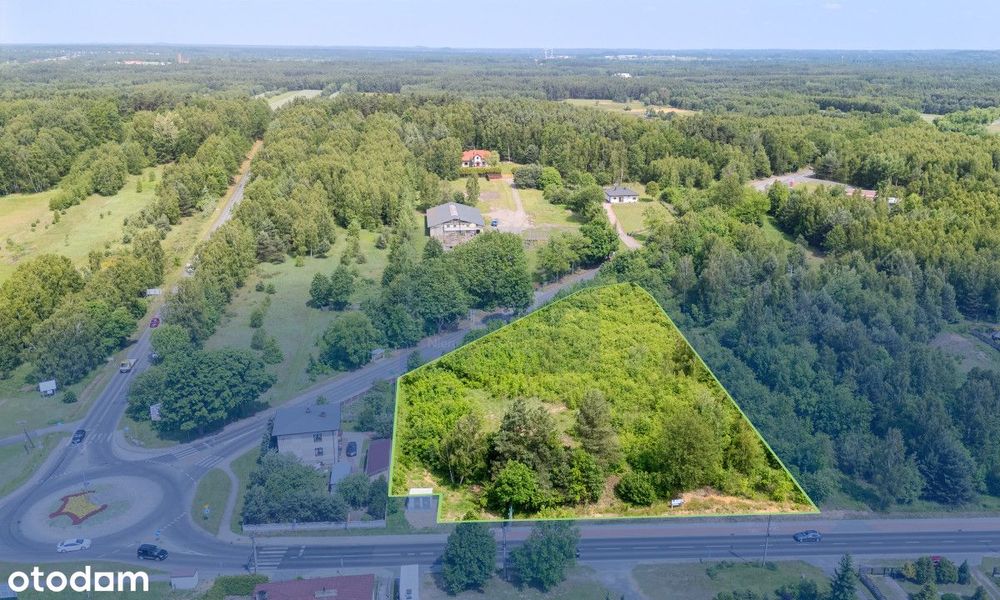 Działka pod usługi, produkcję, handel- Rększowice