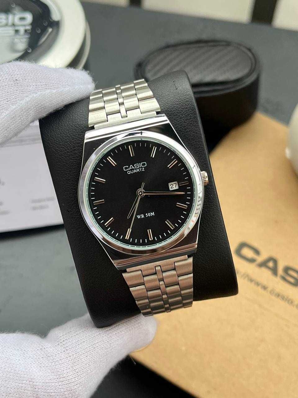 Годинник Casio MTP-VC01 Silver/Black / Часы наручние касио A159 | AQ