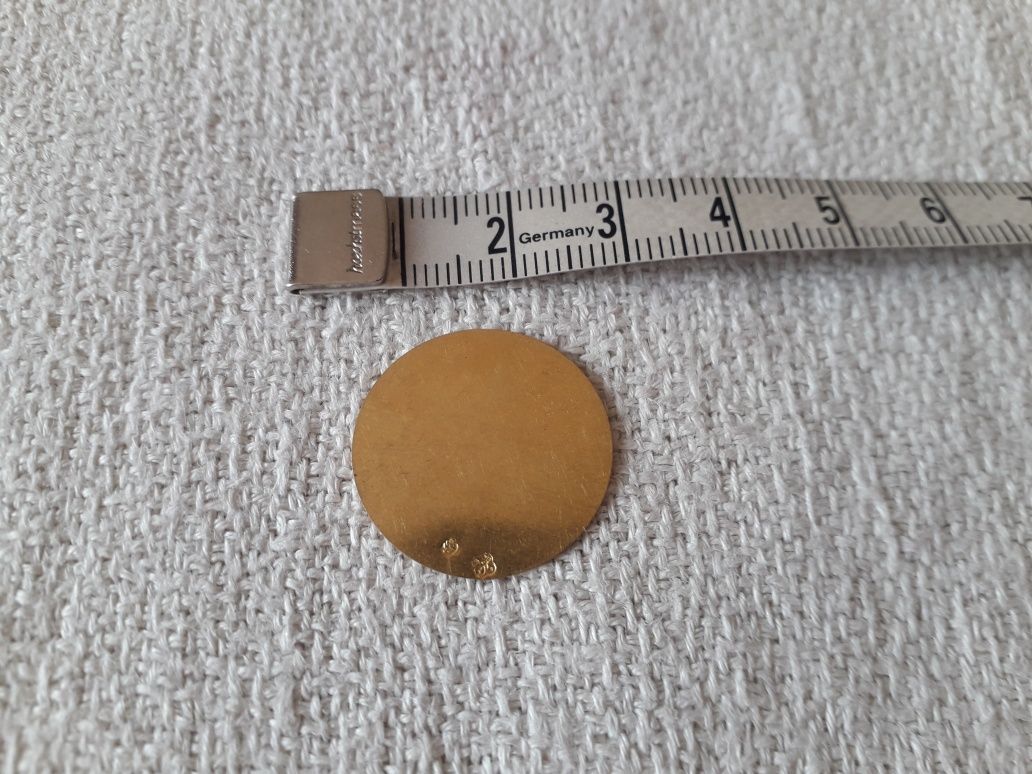 Złoto krążek pr. 916, 1,84 g