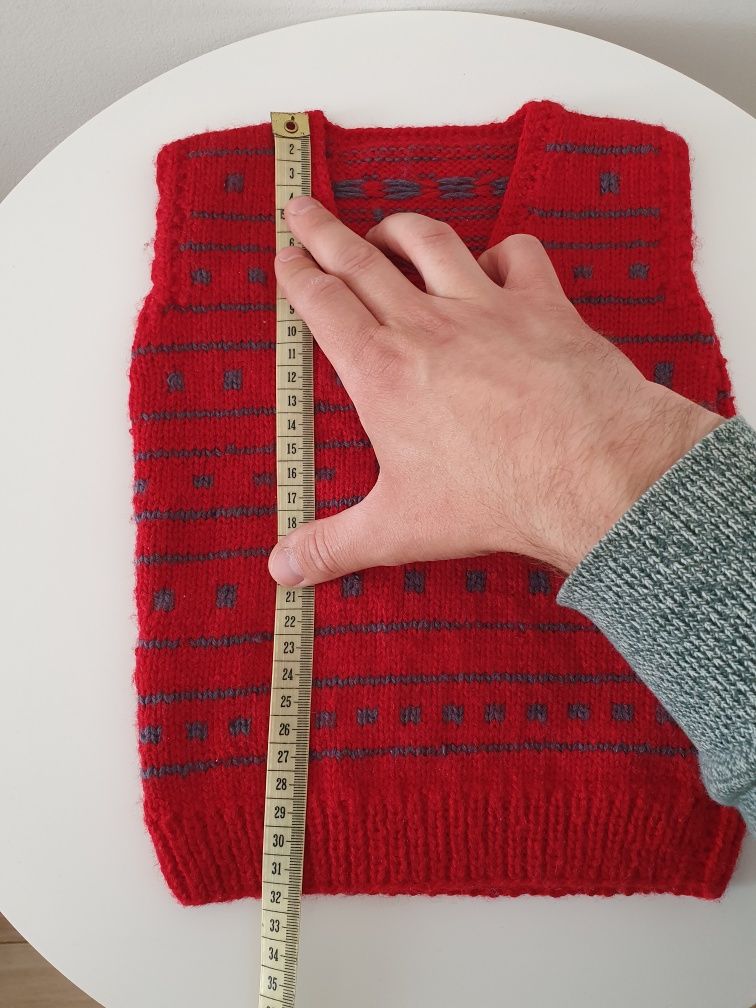 Kamizelka Czerwona HandMade. Produkt własnej Roboty!